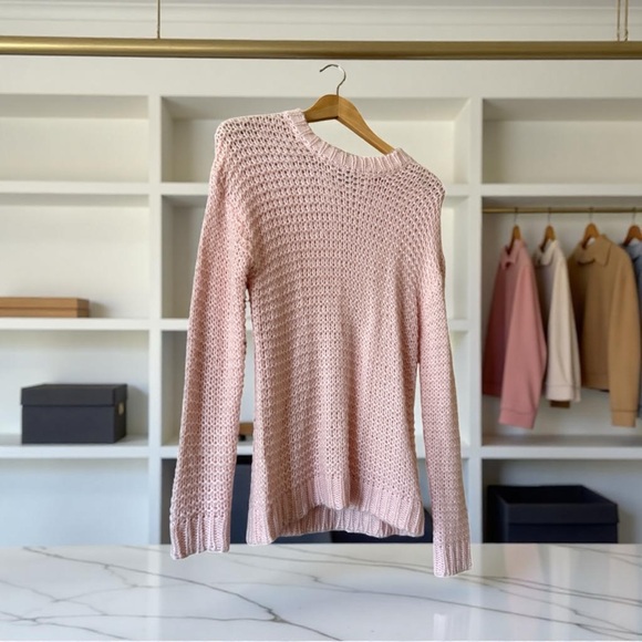Chelsea & Theodore Light Pink Knit Cozy Sweater - Picture 1 of 6